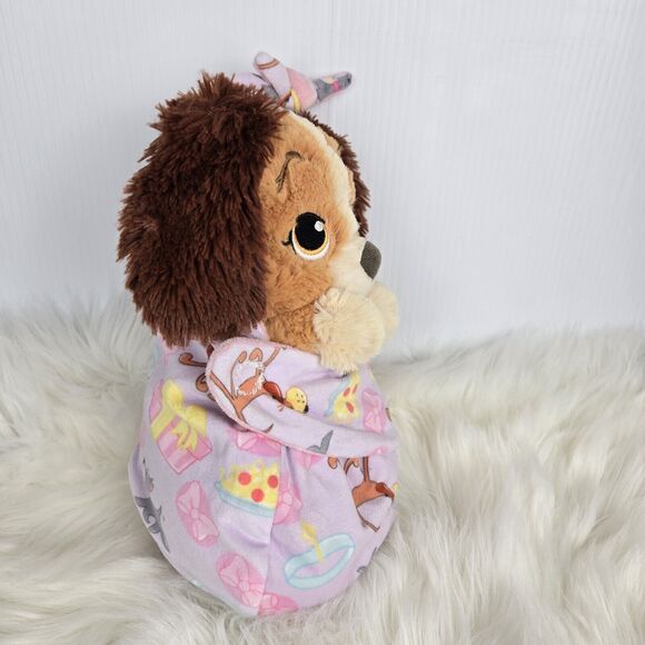 Disney Babies Lady and the Tramp Lady in a Blanket Swaddle Pouch Plush 9" - Picture 3 of 14